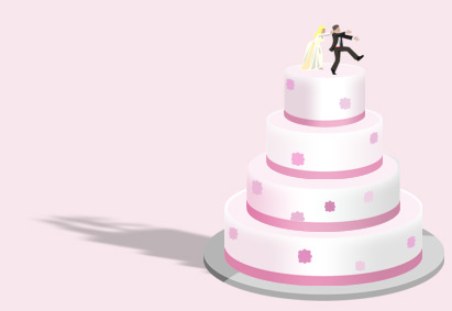 Wedding cake graphic